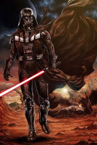 Vader Takes on The Rebel Army Alone (click for full size)